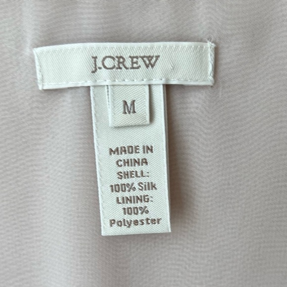 J. Crew Beige Sequin Short Sleeve Blouse Size M New Years Eve Holiday Party - Picture 2 of 4